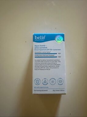belif Aqua Bomb Glow Sunstick SPF 50+ – White